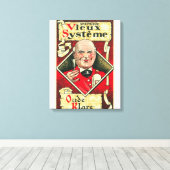 Vieux Systeme Wine LabelEurope Leinwanddruck (Insitu (Holzboden))