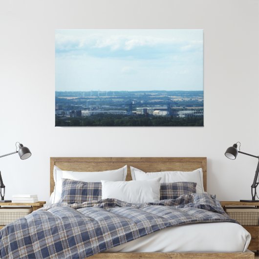 View Across Teesside Leinwanddruck (Insitu (Schlafzimmer))