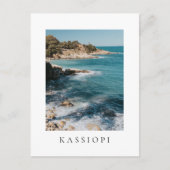 View at Kassiopi village coast, Corfu Postkarte (Vorderseite)