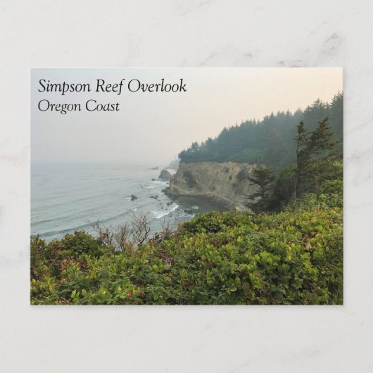 View at Simpson Reef Overlook Oregon Coast Postkarte (Vorderseite)