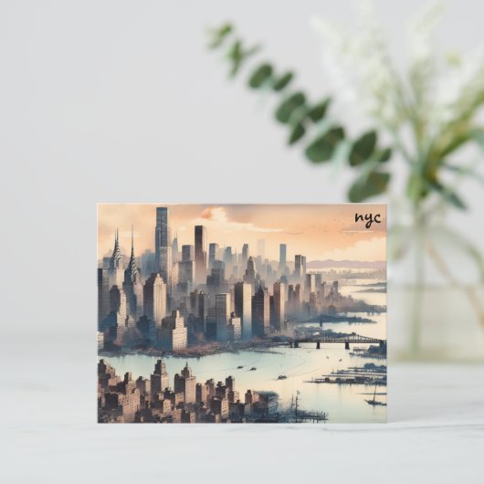 View Buy Map nyc Masse Postkarten (Stehend Vorderseite)