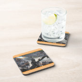 View Dinant and River Mause, Belgien Getränkeuntersetzer (Rechte Seite)