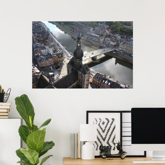 View Dinant and River Mause, Belgien Poster (Heimbüro)