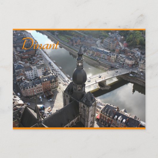 View Dinant and River Mause, Belgien Postkarte (Vorderseite)