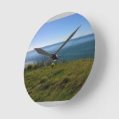 View from Cape Disappointment Lighthouse, Wash. Runde Wanduhr (Winkel)