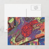 "View from Space Ship" Abstrakt Postkarte (Vorne/Hinten)