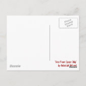 "View from Space Ship" Abstrakt Postkarte (Rückseite)