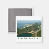 "View from Sugar Loaf, Rio de Janeiro"-Magnet Magnet (Vorderseite/Rückseite)