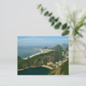 "View from Sugar Loaf, Rio de Janeiro" Postkarte (Stehend Vorderseite)