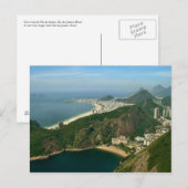 "View from Sugar Loaf, Rio de Janeiro" Postkarte (Vorne/Hinten)