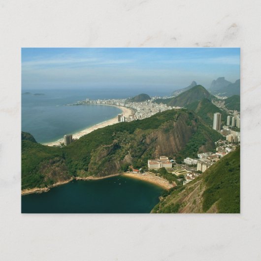 "View from Sugar Loaf, Rio de Janeiro" Postkarte (Vorderseite)