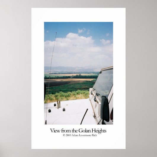 View from the Golan Heights Poster (Vorne)
