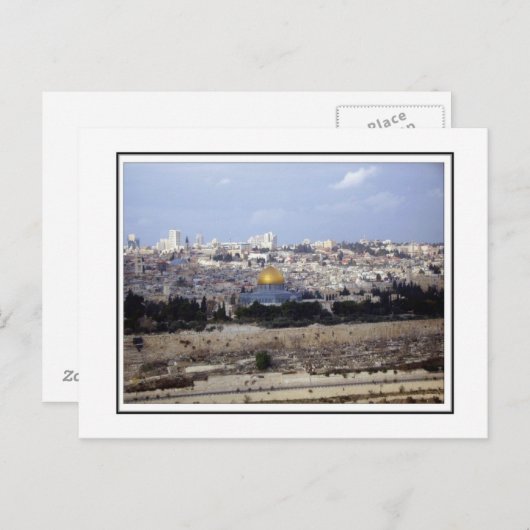 View from the Mount of Olives Postkarte (Vorne/Hinten)
