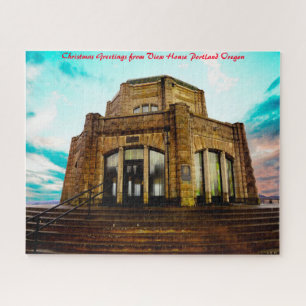 View House Portland Oregon. Weihnachtsgrüße Puzzle
