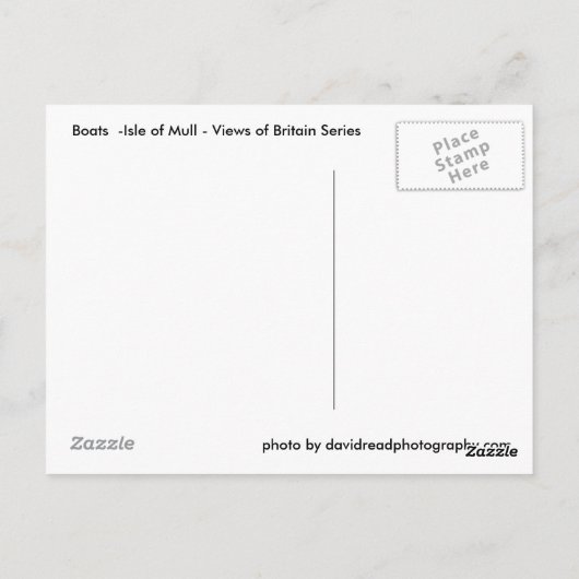 View Isle Postkarte (Rückseite)