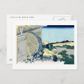 View Mt.Fuji from Onden, Hokusai Postkarte (Vorne/Hinten)