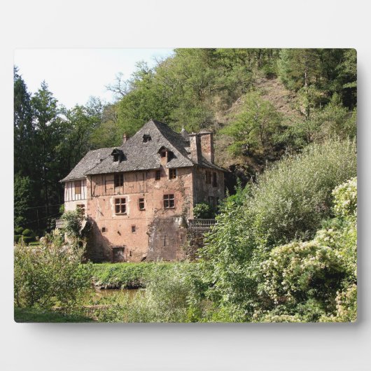 View of a manor house (photo) fotoplatte (Vorderseite)