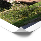 View of a manor house (photo) poster (Ecke)