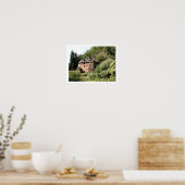 View of a manor house (photo) poster (Küche)