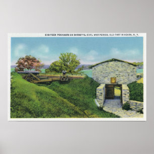 View of Adjutant Quarters in Old French Castle Poster