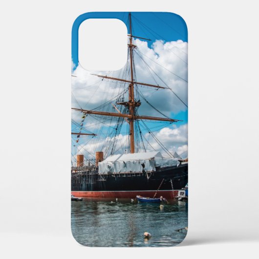 View of an historic Victorian armoured frigate bat Case-Mate iPhone Hülle (Rückseite)