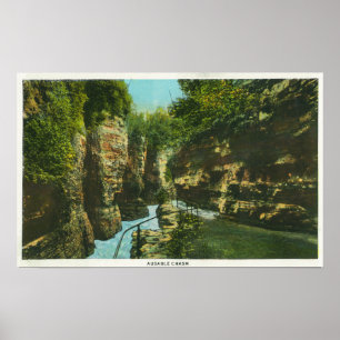 View of Ausable Chasm Poster