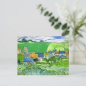 View of Auvers Van Gogh Fine Art Postkarte (Stehend Vorderseite)