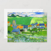 View of Auvers Van Gogh Fine Art Postkarte (Vorne/Hinten)