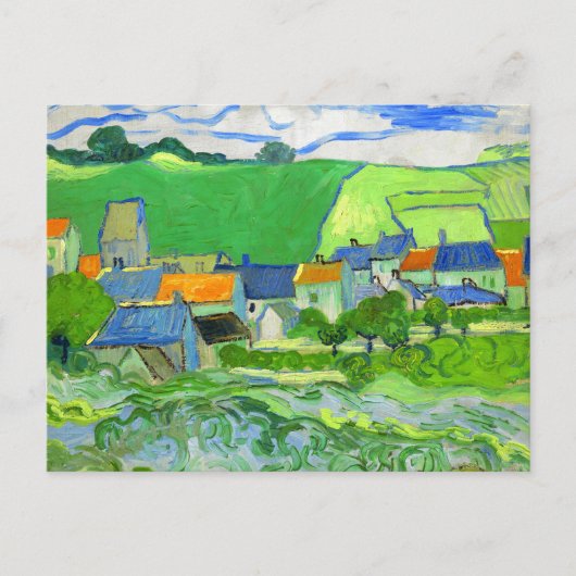 View of Auvers Van Gogh Fine Art Postkarte (Vorderseite)