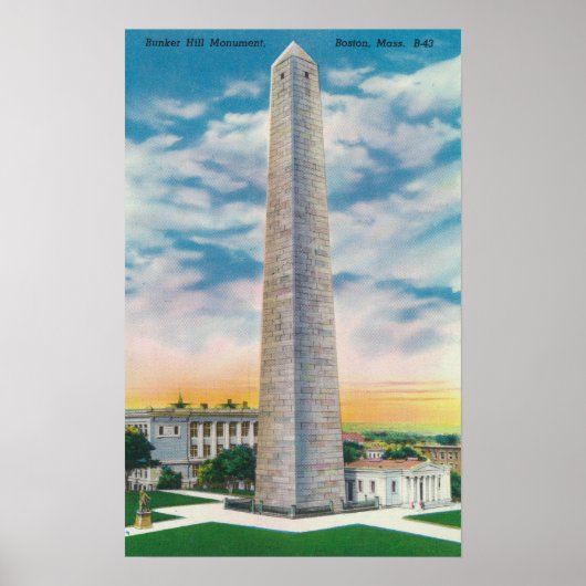 View of Bunker Hill Monument Poster (Vorne)