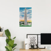 View of Bunker Hill Monument Poster (Heimbüro)