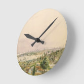 View of Constantinople from Pera Runde Wanduhr (Winkel)