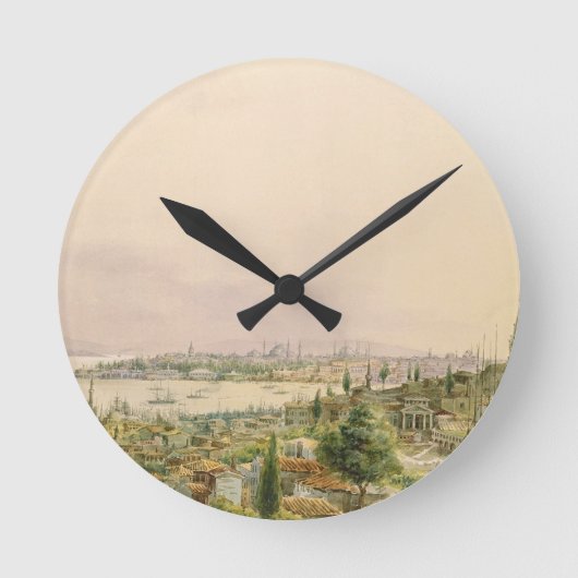View of Constantinople from Pera Runde Wanduhr (Vorderseite)