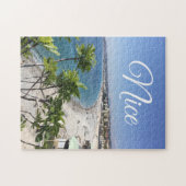 View of French Riviera in Nice Frankreich Puzzle (Horizontal)