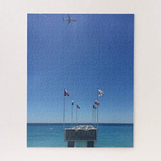 View of French Riviera in Nice Frankreich Puzzle (Vertikal)