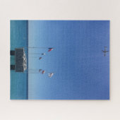 View of French Riviera in Nice Frankreich Puzzle (Horizontal)