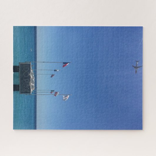 View of French Riviera in Nice Frankreich Puzzle (Horizontal)