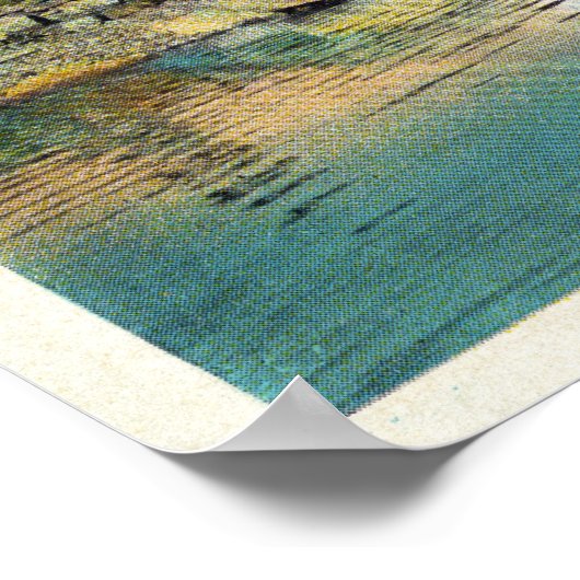 View of Lake Cobbosseecontee and the Lighthouse Poster (Ecke)