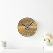 View Of Los Angeles, 1894 Runde Wanduhr (Zuhause)