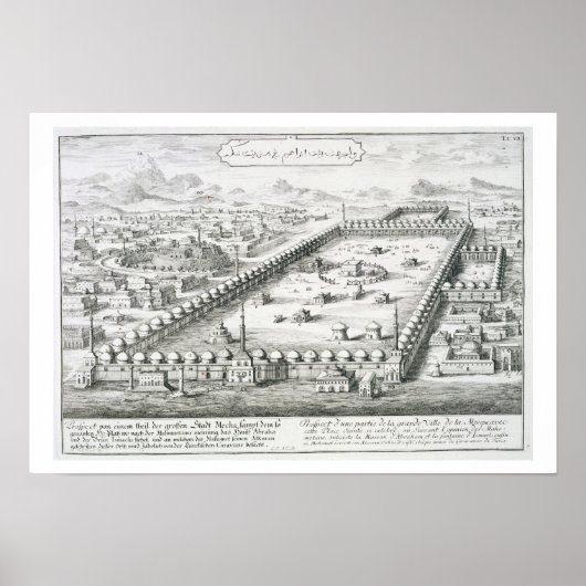 View of Mecca, from 'Entwurf einer historischen Ar Poster (Vorne)