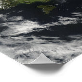 View of most of the South Island of New Zealand Poster (Ecke)