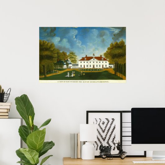 View of Mount Vernon - American Fine Art Poster (Heimbüro)