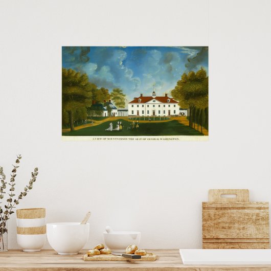 View of Mount Vernon - American Fine Art Poster (Küche)