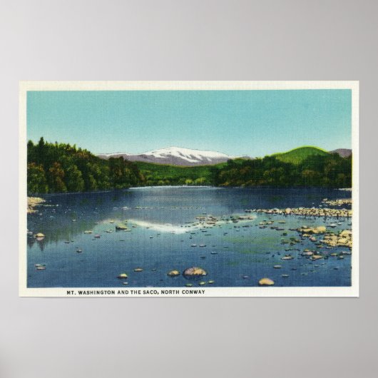 View of Mount Washington and the Saco Poster (Vorne)