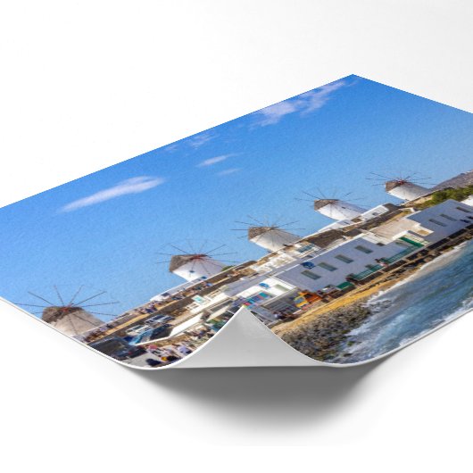 View of Mykonos Greece Poster (Ecke)