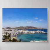 View of Mykonos Greece Poster (Vorne)