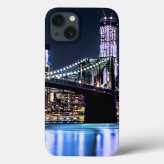 View of New York's Brooklyn bridge reflection Case-Mate iPhone Hülle