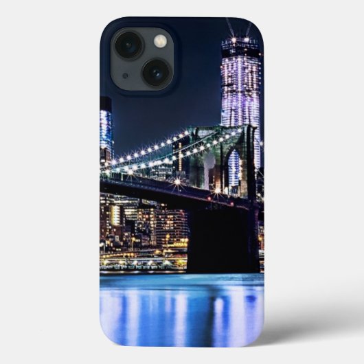 View of New York's Brooklyn bridge reflection Case-Mate iPhone Hülle (Rückseite)