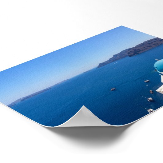 View of Oia Santorini Poster (Ecke)