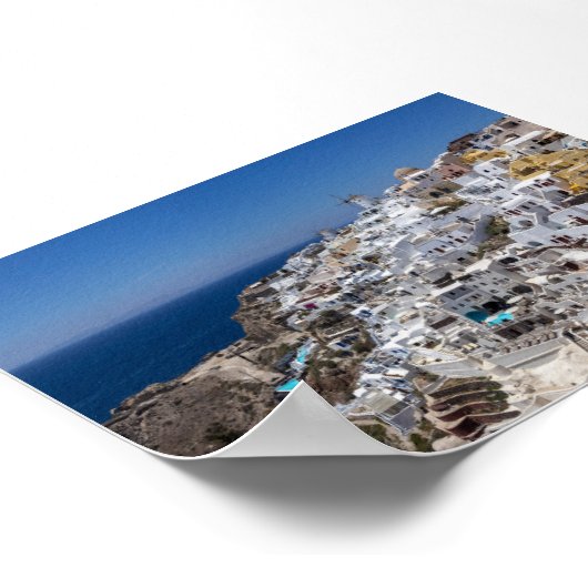 View of Oia Santorini Poster (Ecke)